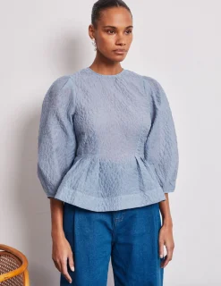 Ada Puff Sleeve Bow Top