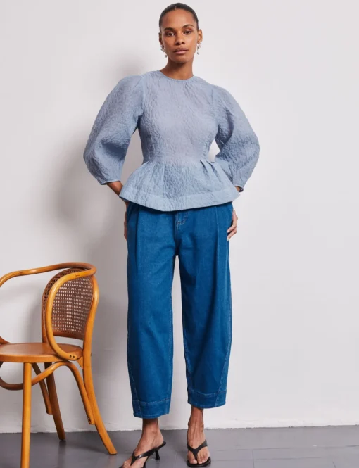 Ada Puff Sleeve Bow Top