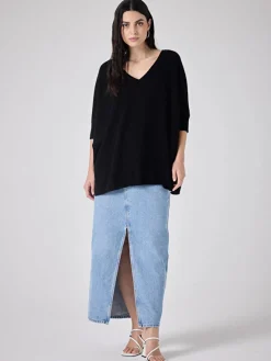 Aimee Poncho Jumper Black