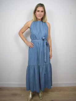 Alena Dress Light Blue Denim