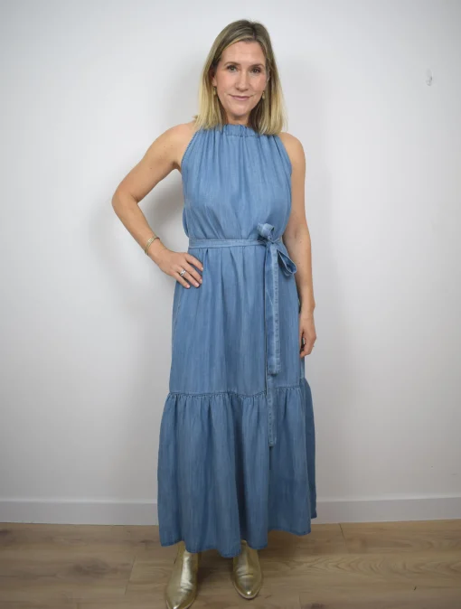 Alena Dress Light Blue Denim