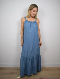 Alena Dress Light Blue Denim