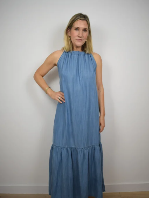 Alena Dress Light Blue Denim