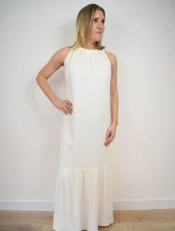Alena Dress White