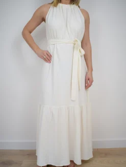Alena Dress White