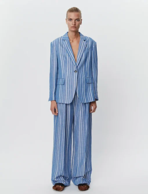 Allen Linen Stripe Surf