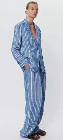 Allen Linen Stripe Surf