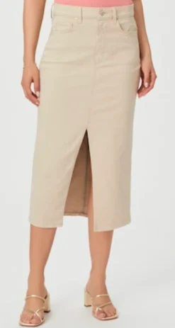 Angela Midi Skirt Soft Beige
