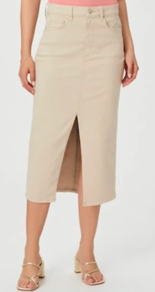 Angela Midi Skirt Soft Beige