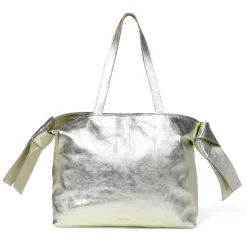 Anika Bow Tote Pale Gold