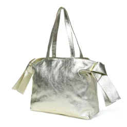 Anika Bow Tote Pale Gold