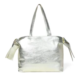 Anika Bow Tote Pale Gold