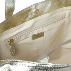 Anika Bow Tote Pale Gold