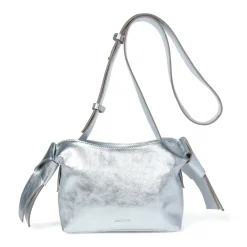 Anisha Bow Detail Crossbody Silver