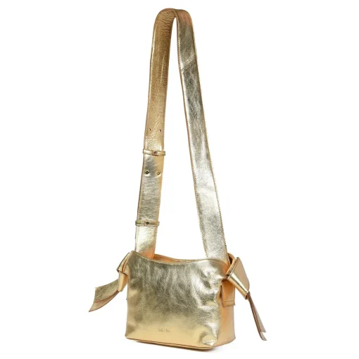 Anisha Bow Detail Crossbody Gold