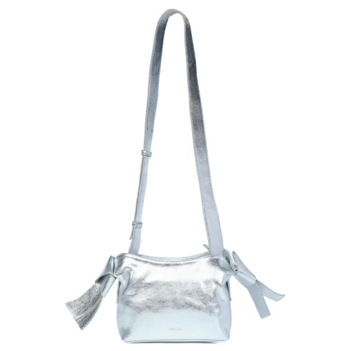 Anisha Bow Detail Crossbody Silver