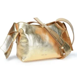 Anisha Bow Detail Crossbody Gold