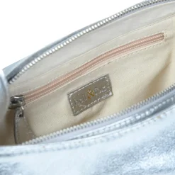 Anisha Bow Detail Crossbody Silver