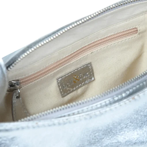 Anisha Bow Detail Crossbody Silver