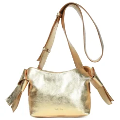 Anisha Bow Detail Crossbody Gold