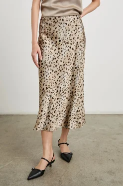 Anya Skirt Champagne Leopard
