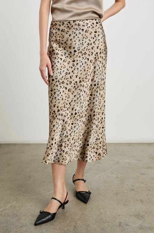 Anya Skirt Champagne Leopard