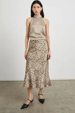 Anya Skirt Champagne Leopard
