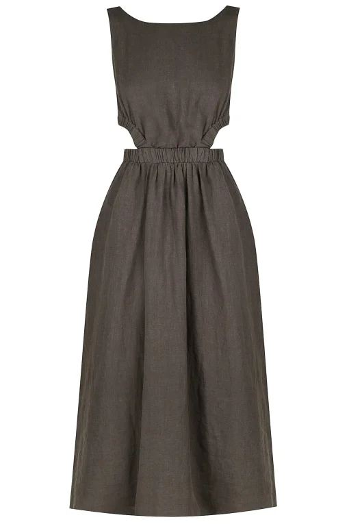 Anzola Dress Charcoal