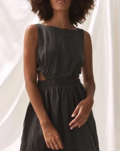 Anzola Dress Charcoal