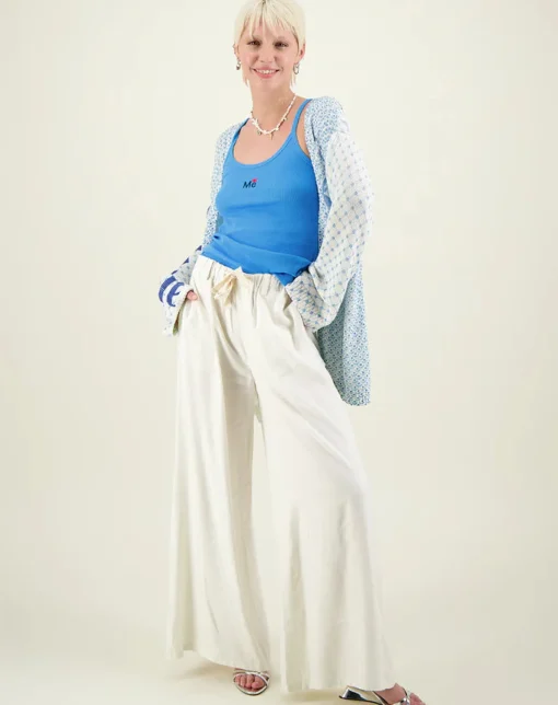 Ariel Wide Leg Trousers Natural