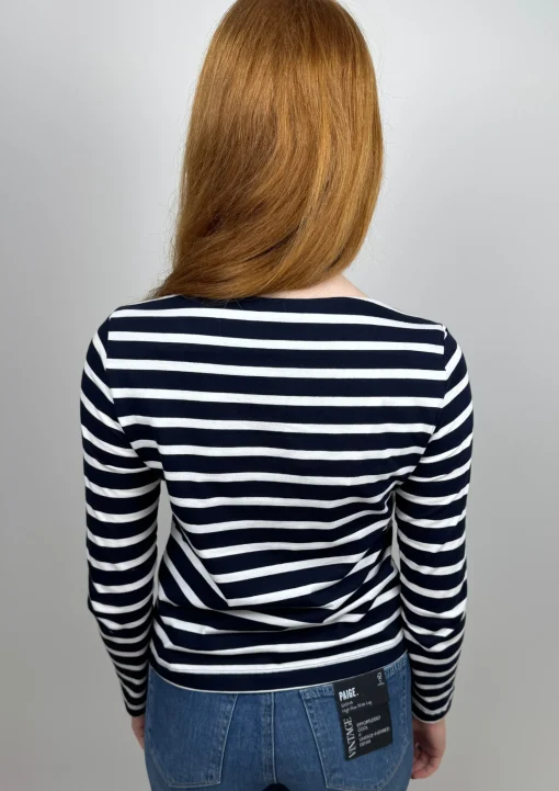 Attila Top Navy Pinstripe