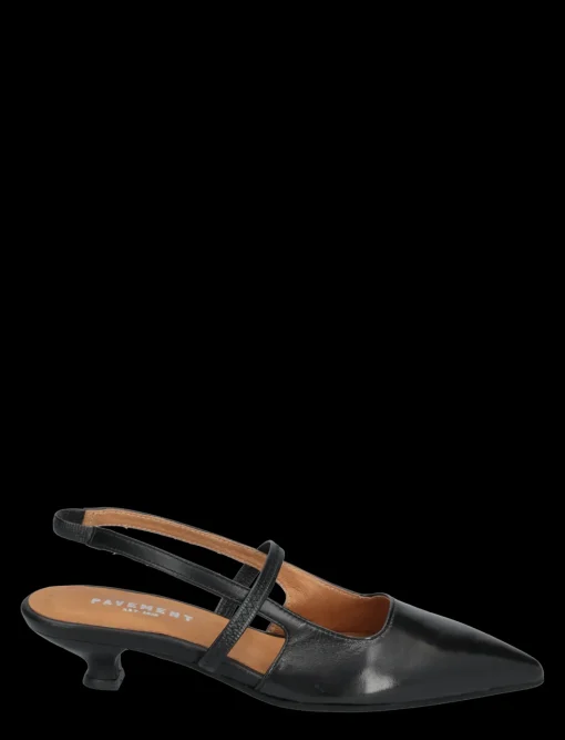 Aurelia Slingback Heel Black