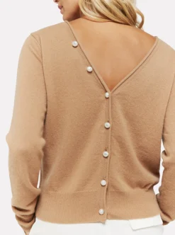 Beaulah Button Back Camel