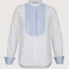 Bib Shirt Light Blue Stripe
