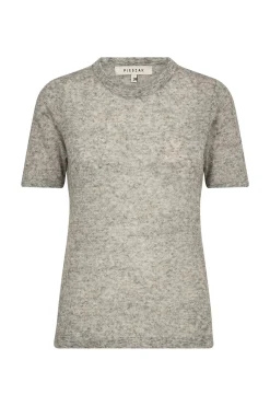 Billie 2/4 Sleeve Knit Grey Melange