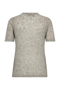 Billie 2/4 Sleeve Knit Grey Melange