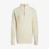 Billie Half Zip Knit Egret