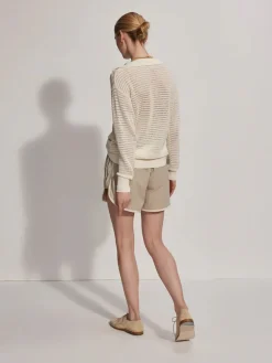 Billie Half Zip Knit Egret