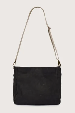 Black Balalaika Bag Linen Strap