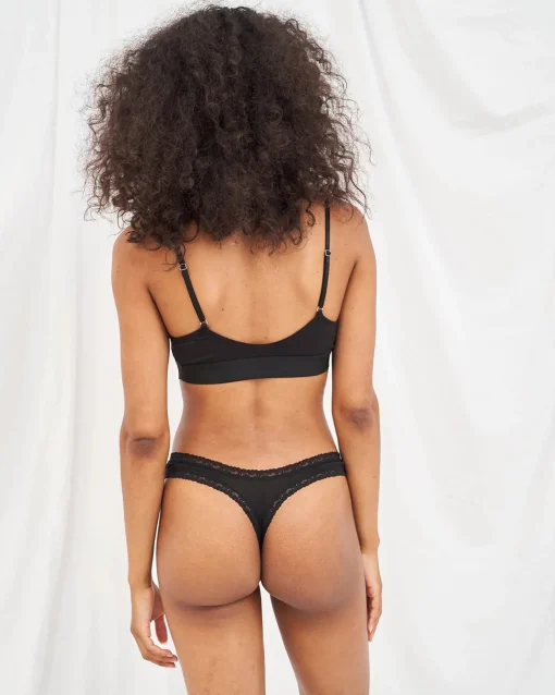 Black Four Pack Thong Box