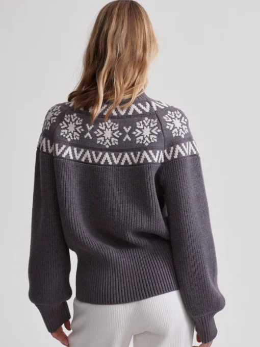 Bowen Fairisle Pullover Grey Marl