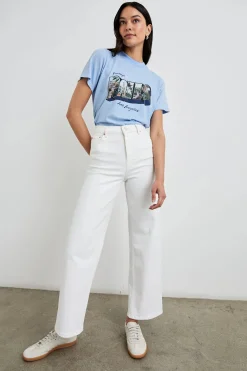 Boyfriend Tee Blue LA Postcard