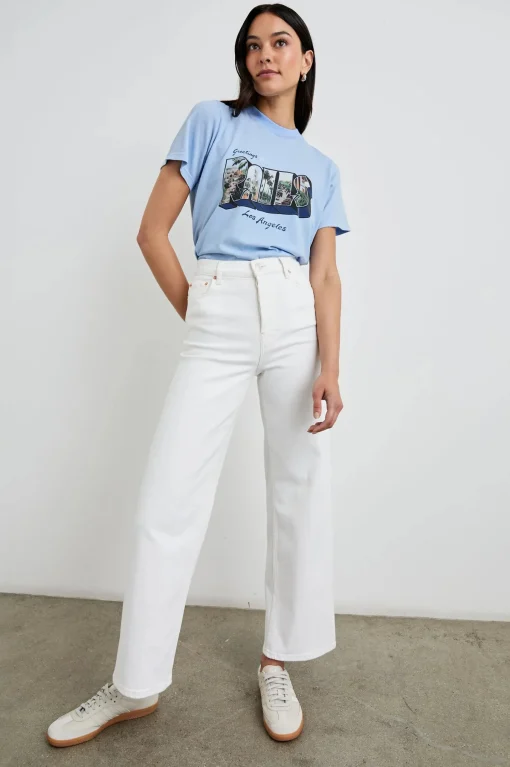Boyfriend Tee Blue LA Postcard