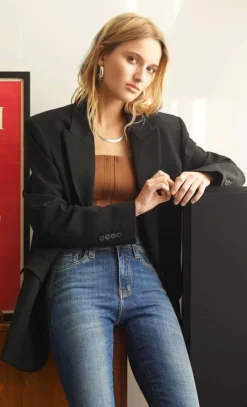 Brooke 34 Jeans Blue Denim