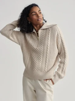 Camello Cable Knit Parchment