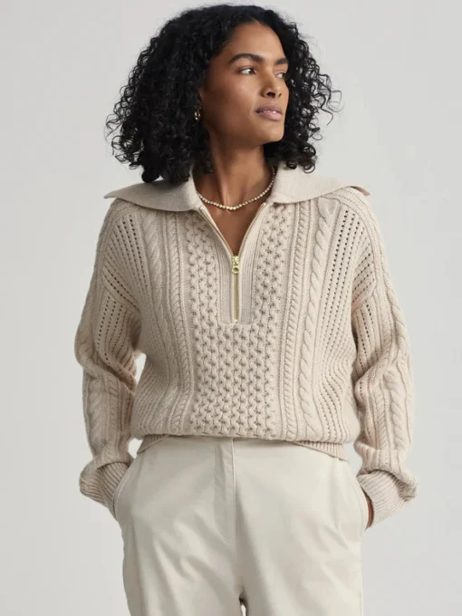 Camello Cable Knit Parchment