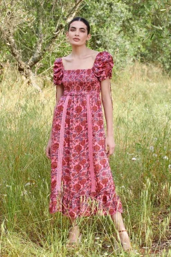 Camilla Dress Magenta Rosa