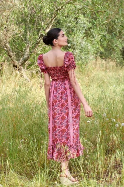 Camilla Dress Magenta Rosa