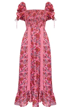 Camilla Dress Magenta Rosa