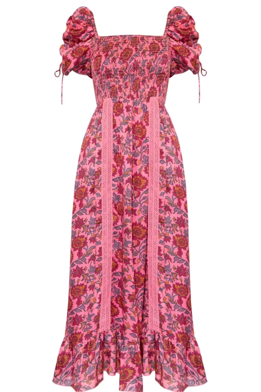 Camilla Dress Magenta Rosa